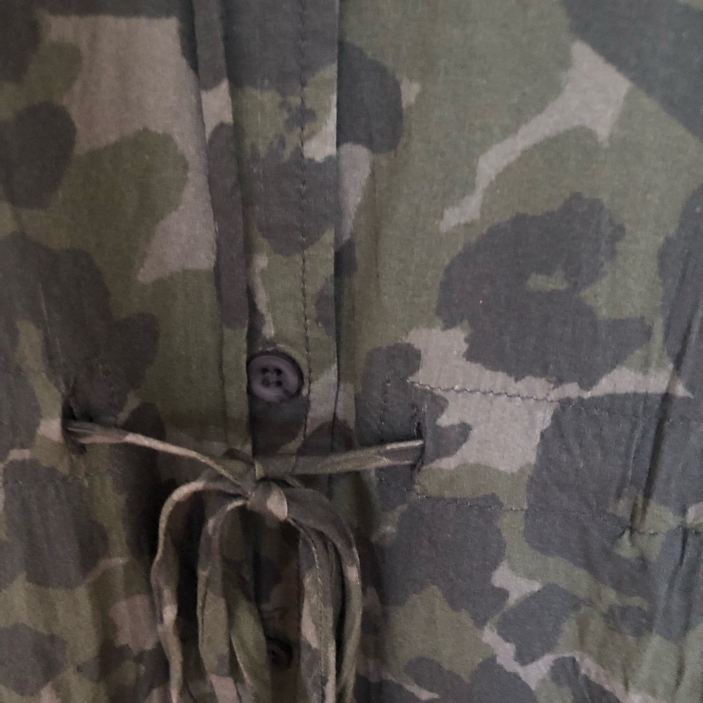 Anthropologie cloth and stone Nina camo shirt dress - Picture 8 of 10